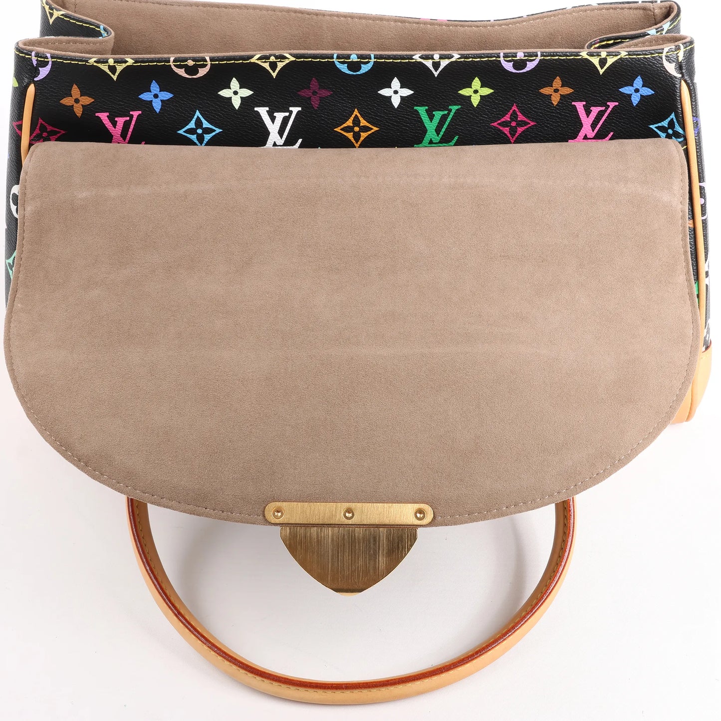 Louis Vuitton Monogram Multicolor Beverly MM Handbag in Black