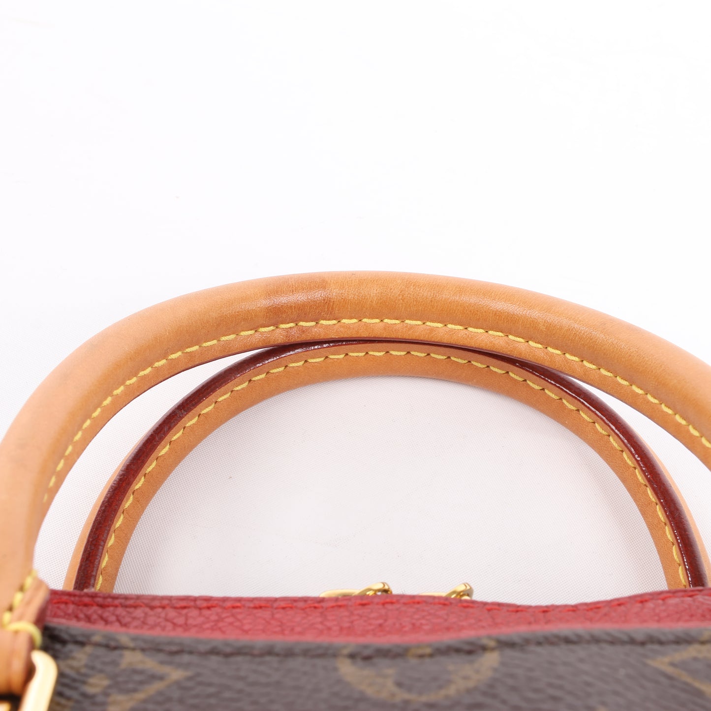 Louis Vuitton Monogram Pallas BB 2Way Handbag in Red M50068