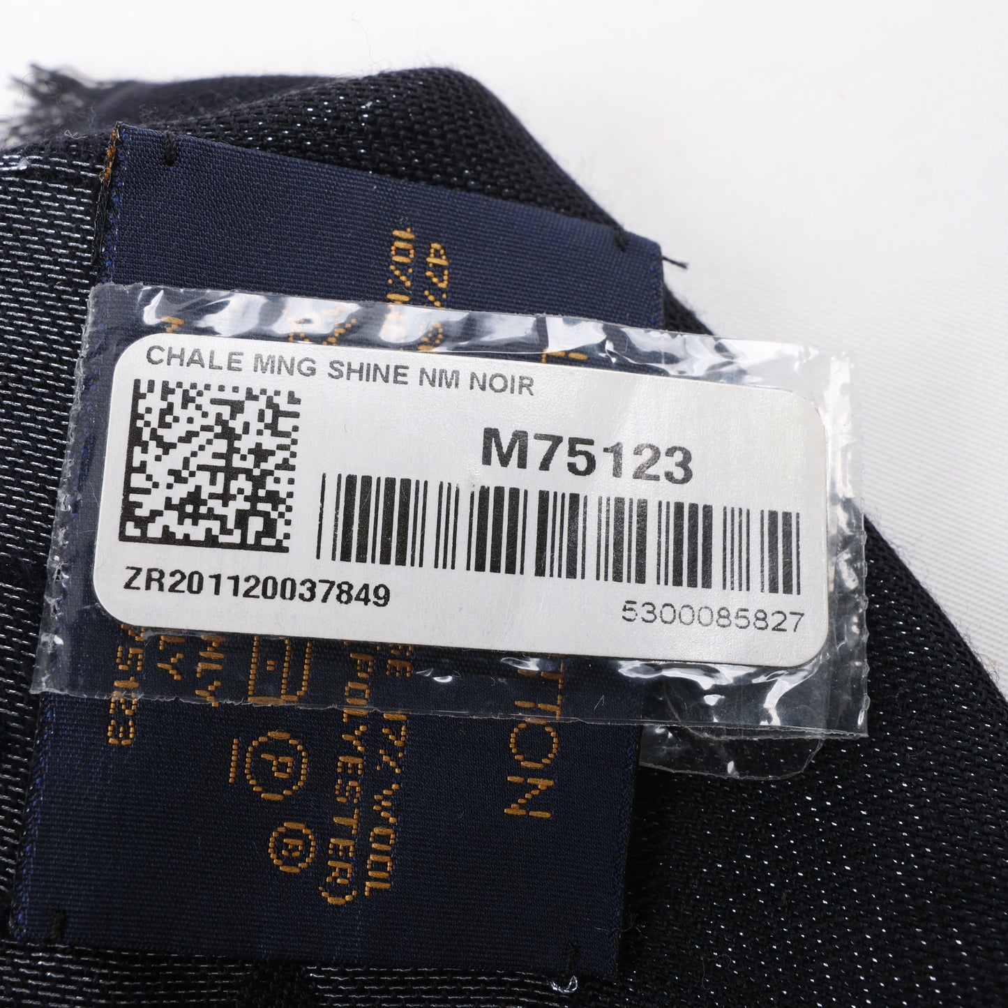 Louis Vuitton Monogram Shine Silk Scarf in Black M75123 MR0261