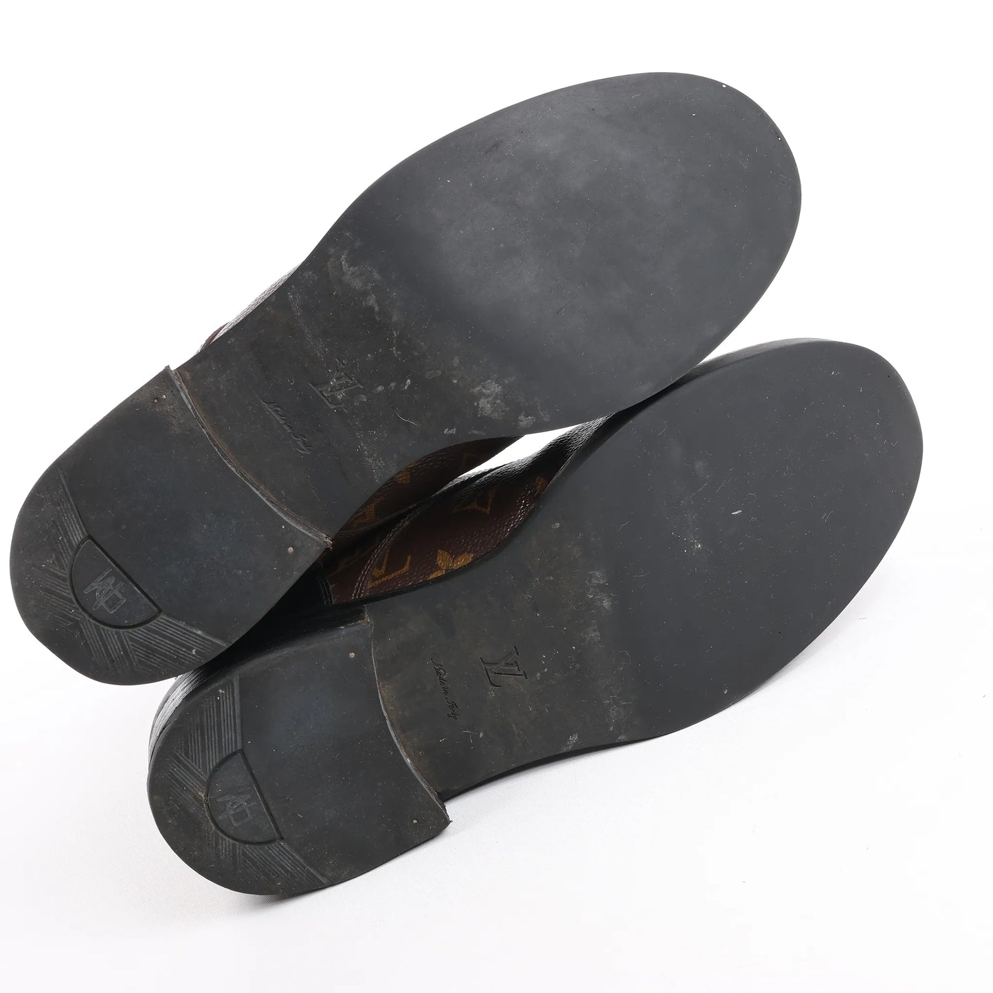 Louis Vuitton Monogram Wonderland Flat Ranger Ankle Boots in Black, Size 39 EU