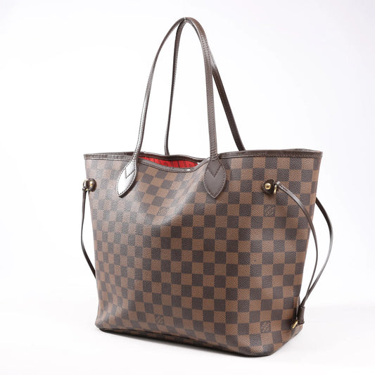 Louis Vuitton Damier Ebene Neverfull MM Shoulder Bag in Brown N51105