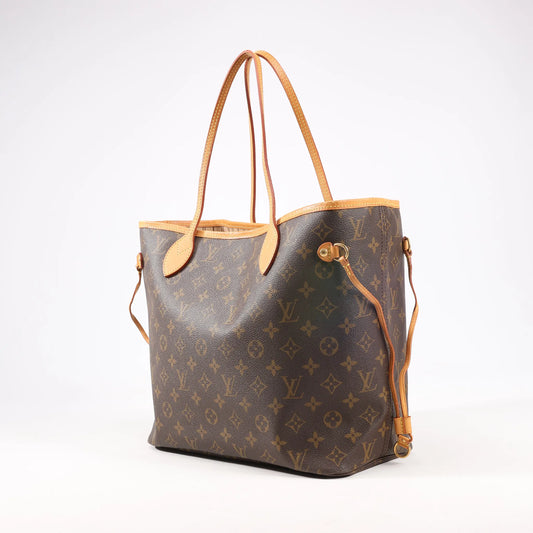 Louis Vuitton Monogram Neverfull MM Shoulder Bag in Brown M40156