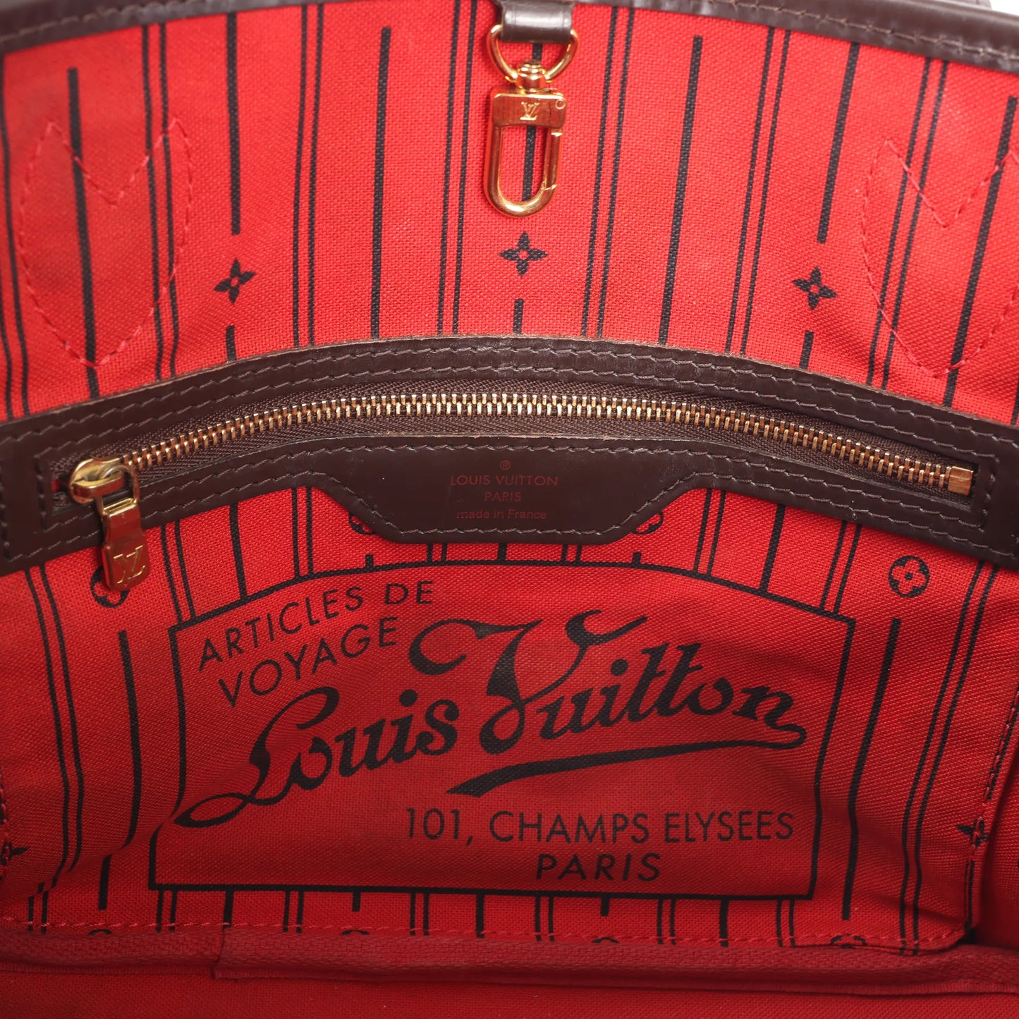 Louis Vuitton Damier Ebene Neverfull PM Shoulder Bag in Brown N51109