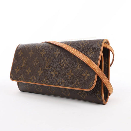 Sac à bandoulière Louis Vuitton Pochette Twin GM en toile Monogram M51852