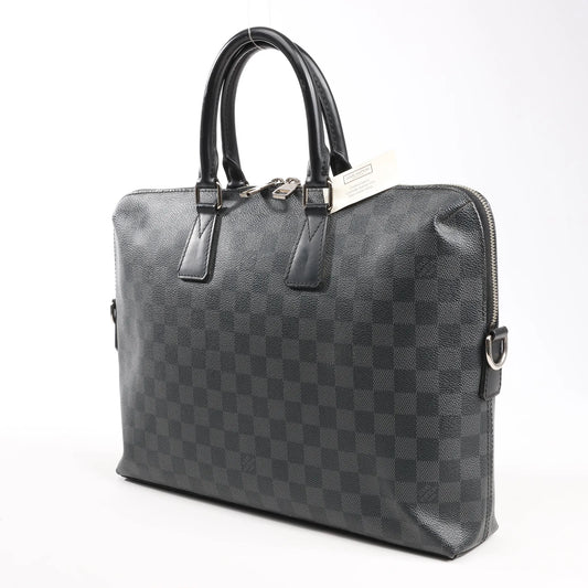 Louis Vuitton Porte-Documents Jour Damier Graphite Handbag in Black N48224