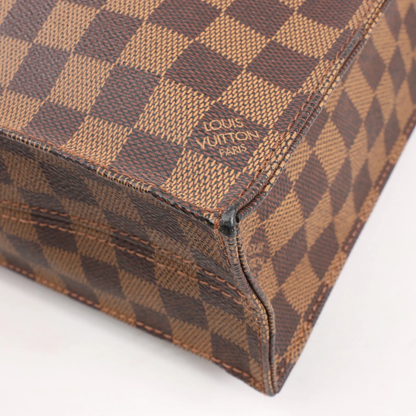 Louis Vuitton Damier Ebene Sac Plat Handbag N51140