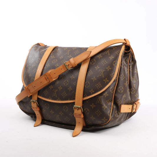 Sac bandoulière Louis Vuitton Saumur 43 en toile Monogram M42252