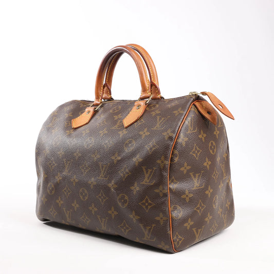 Louis Vuitton Speedy 30 Monogram Handbag in Brown M41526