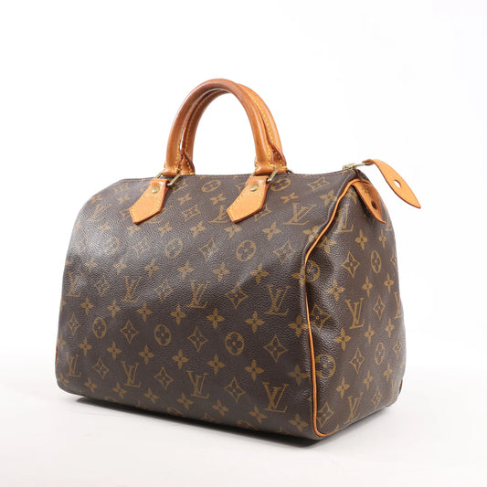 Louis Vuitton Monogram Speedy 30 Handbag in Brown M41526