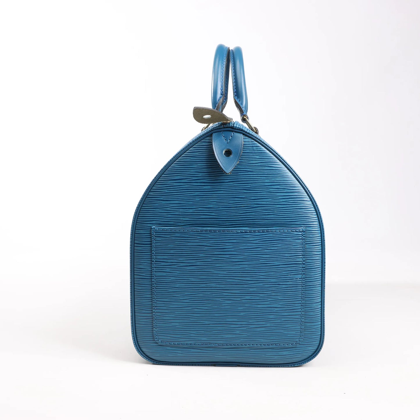 Louis Vuitton Epi Leather Speedy 35 Handbag in Blue M42995