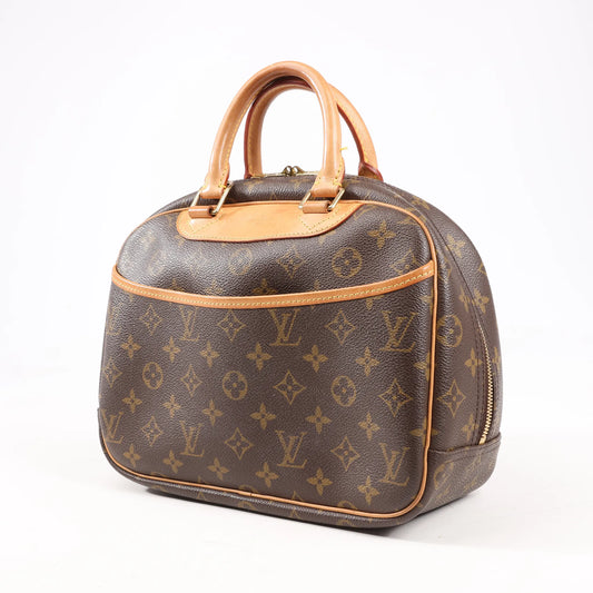Louis Vuitton Monogram Canvas Trouville Handbag in Brown M42228