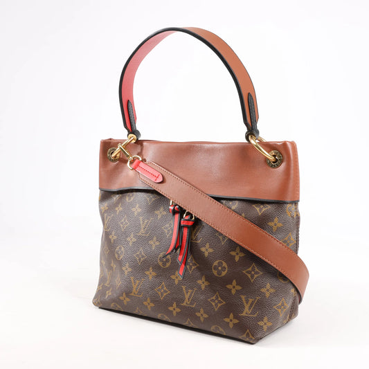 Louis Vuitton Monogram Tuileries Besace 2Way Handbag in Brown x Red M43157