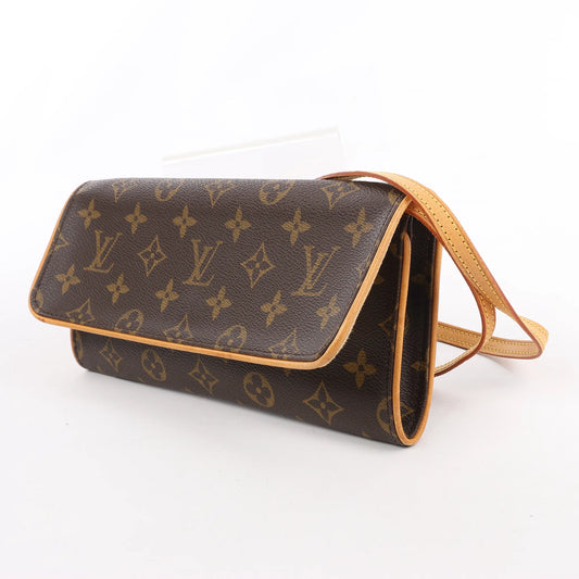 Louis Vuitton Monogram Canvas Pochette Twin GM Umhängetasche M51852
