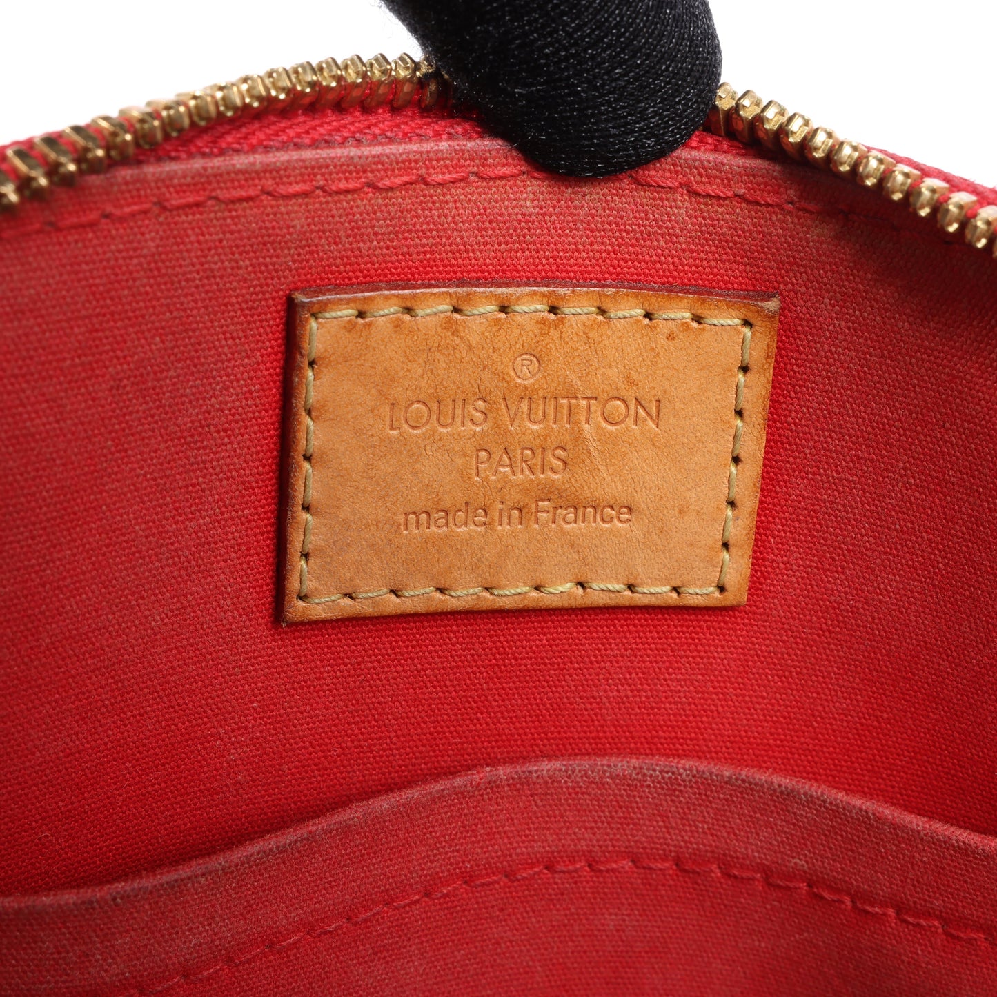 Louis Vuitton Monogram Vernis Alma BB Handbag in Red M90174