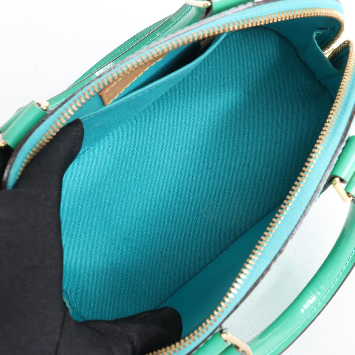Louis Vuitton Monogram Vernis Alma BB Handbag in Green M90302