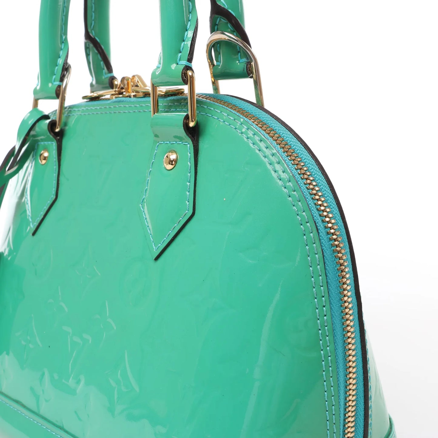 Louis Vuitton Monogram Vernis Alma BB Handbag in Green M90302