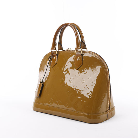Louis Vuitton Vernis Alma Handbag in Olive M91582
