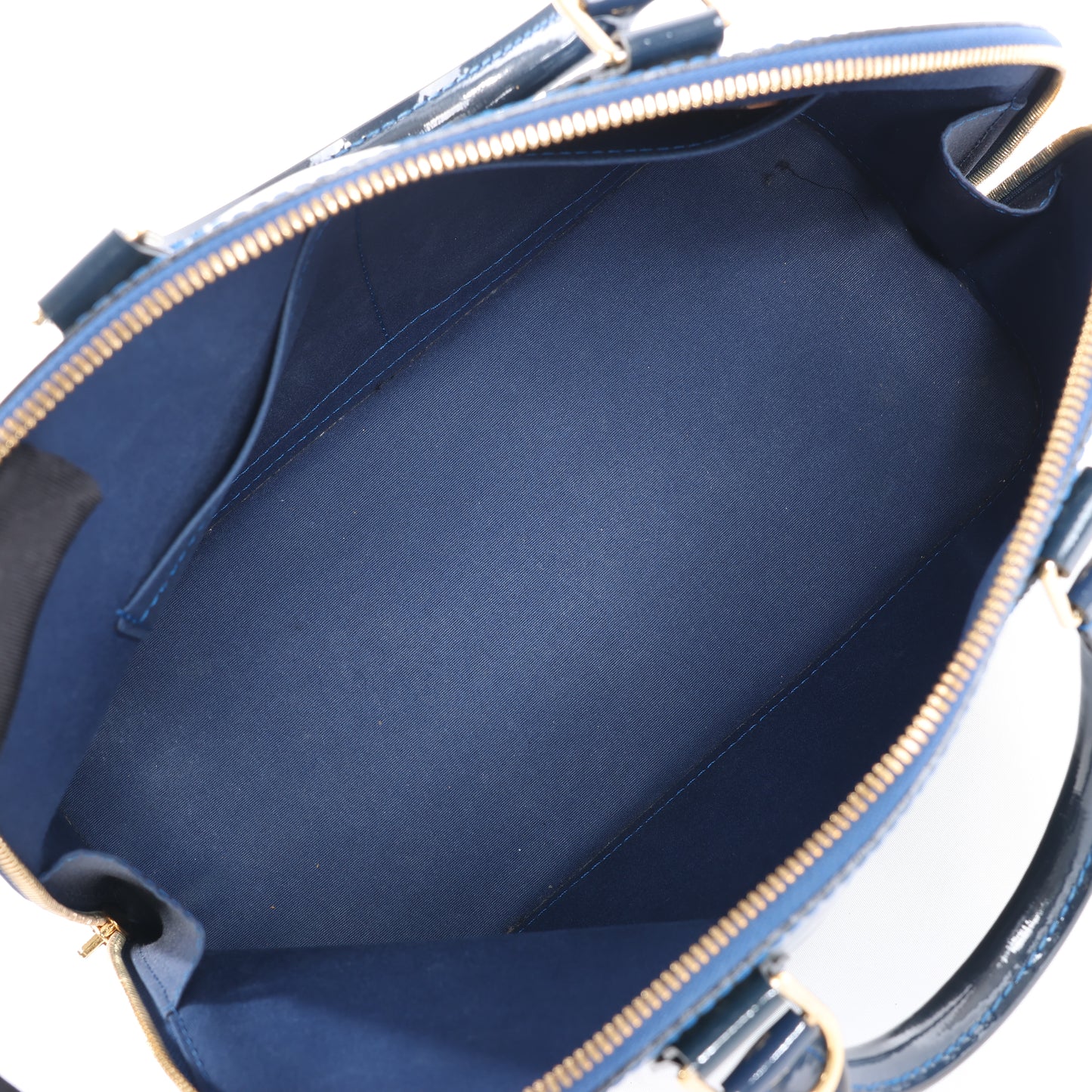 LOUIS VUITTON Vernis Alma PM Handbag in Navy Blue M90053
