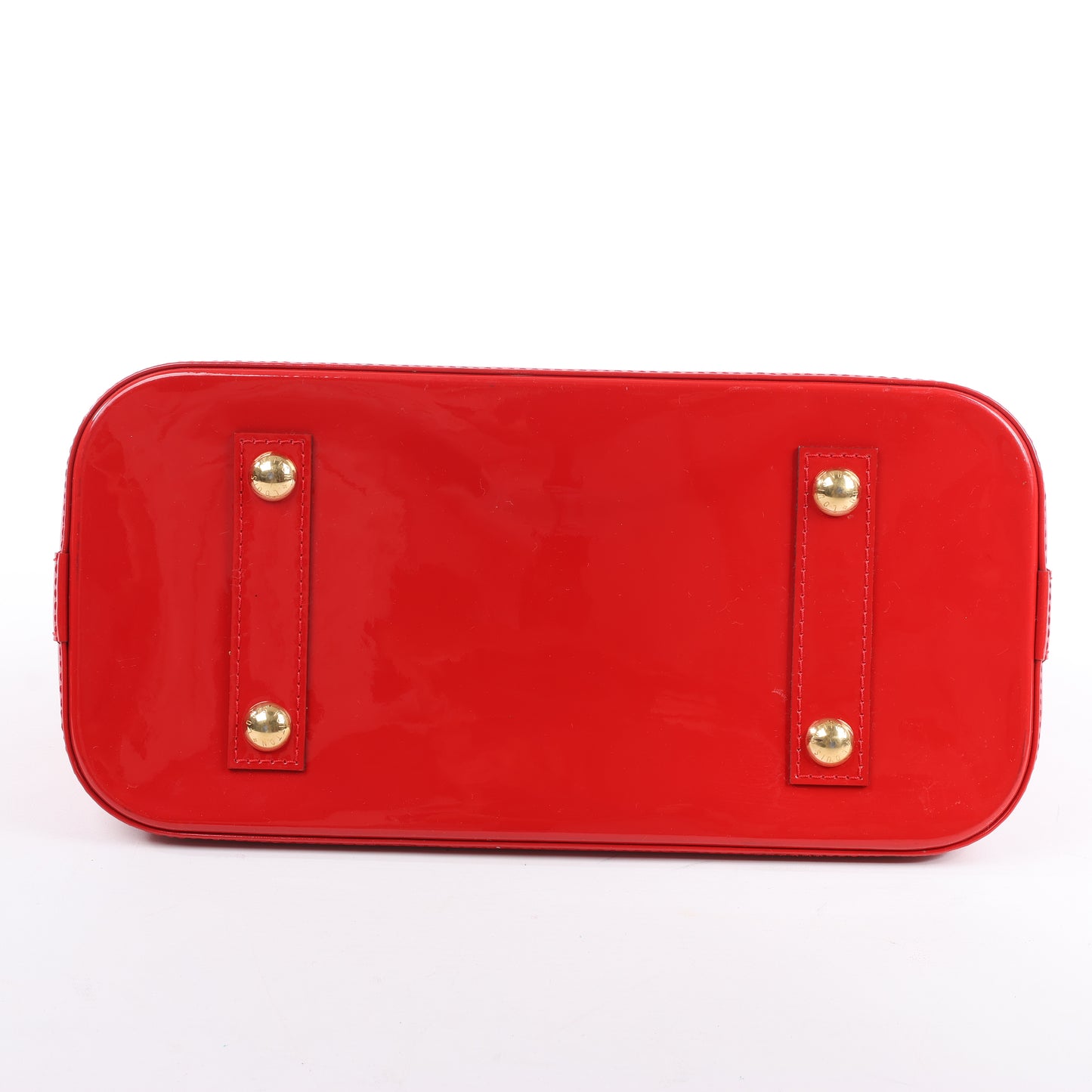LOUIS VUITTON Vernis Alma PM Handbag in Red M90096