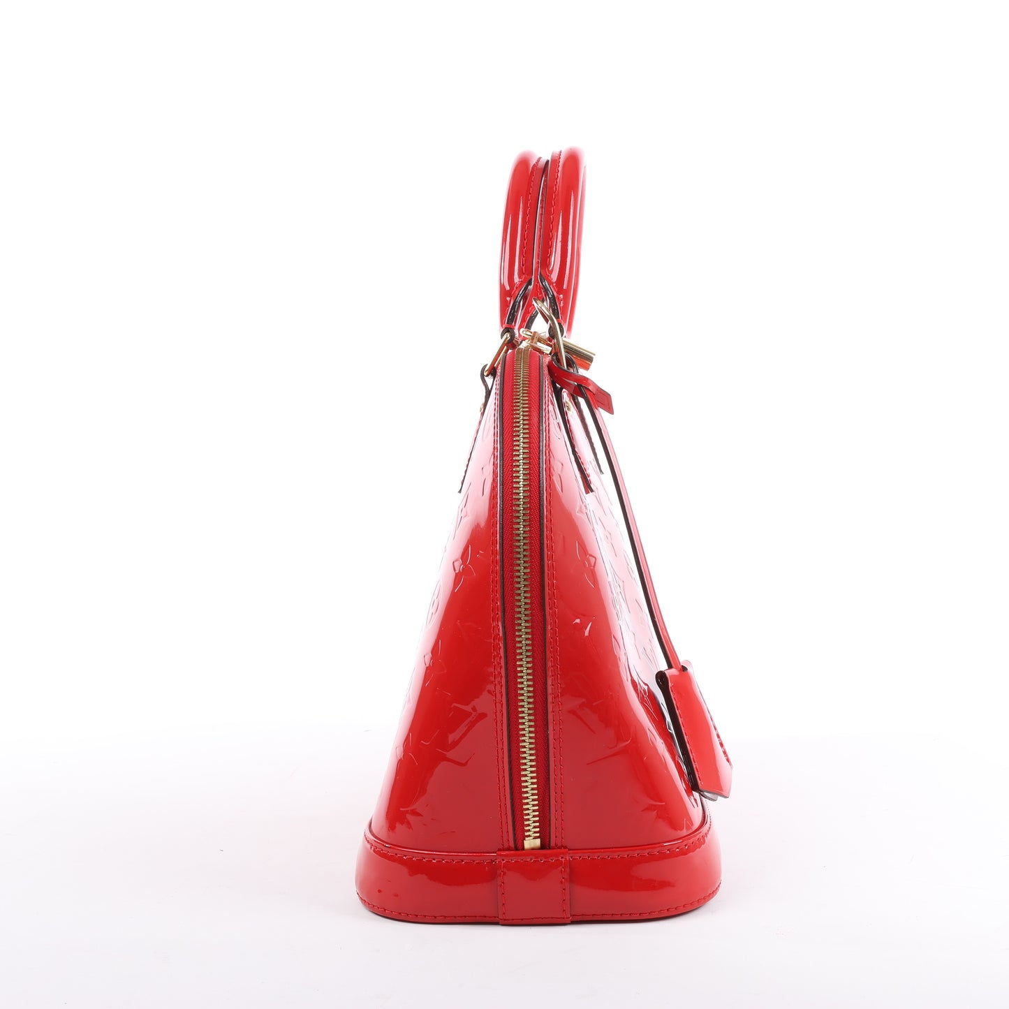 LOUIS VUITTON Vernis Alma PM Handbag in Red M90096