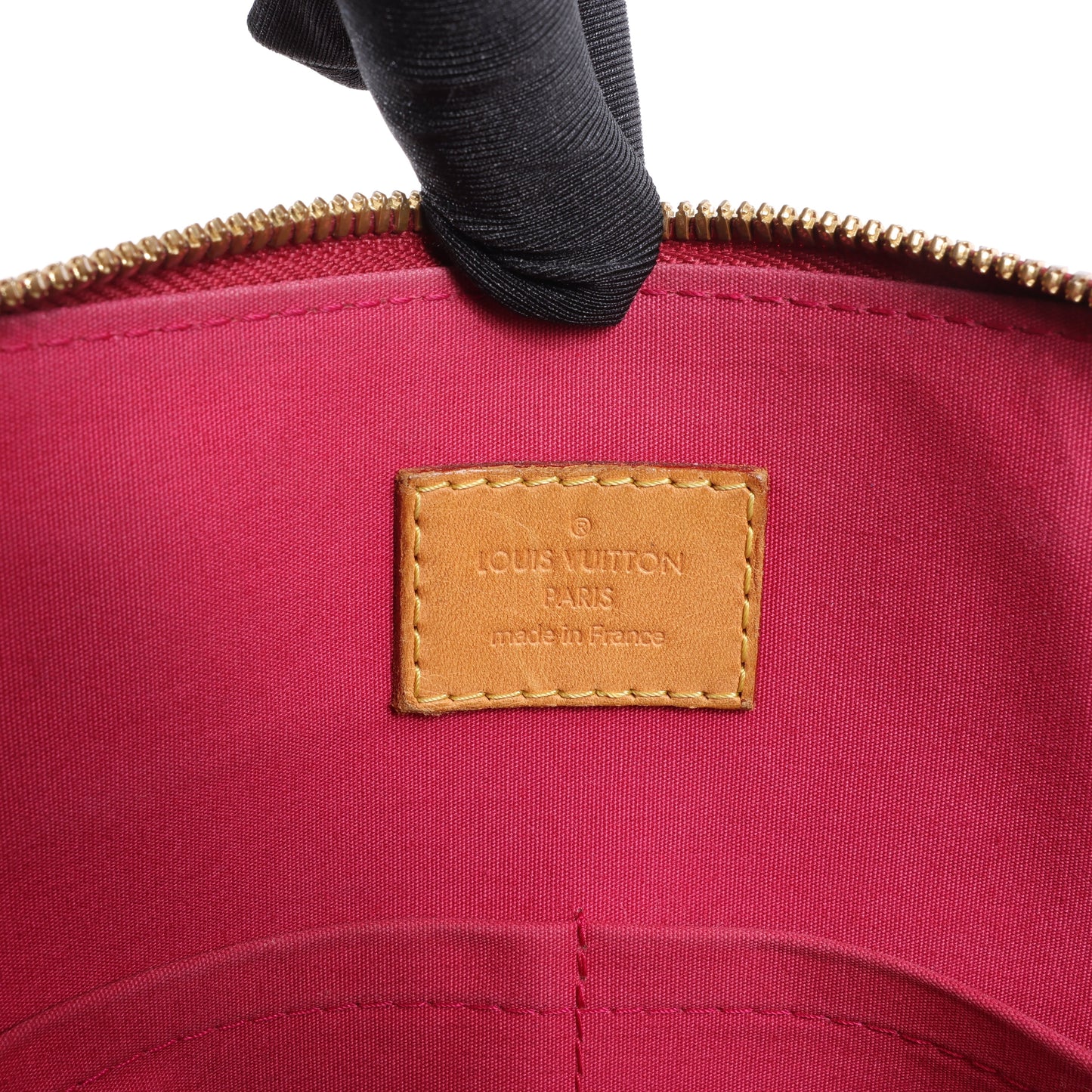 LOUIS VUITTON Vernis Alma PM Handbag in Red M91770