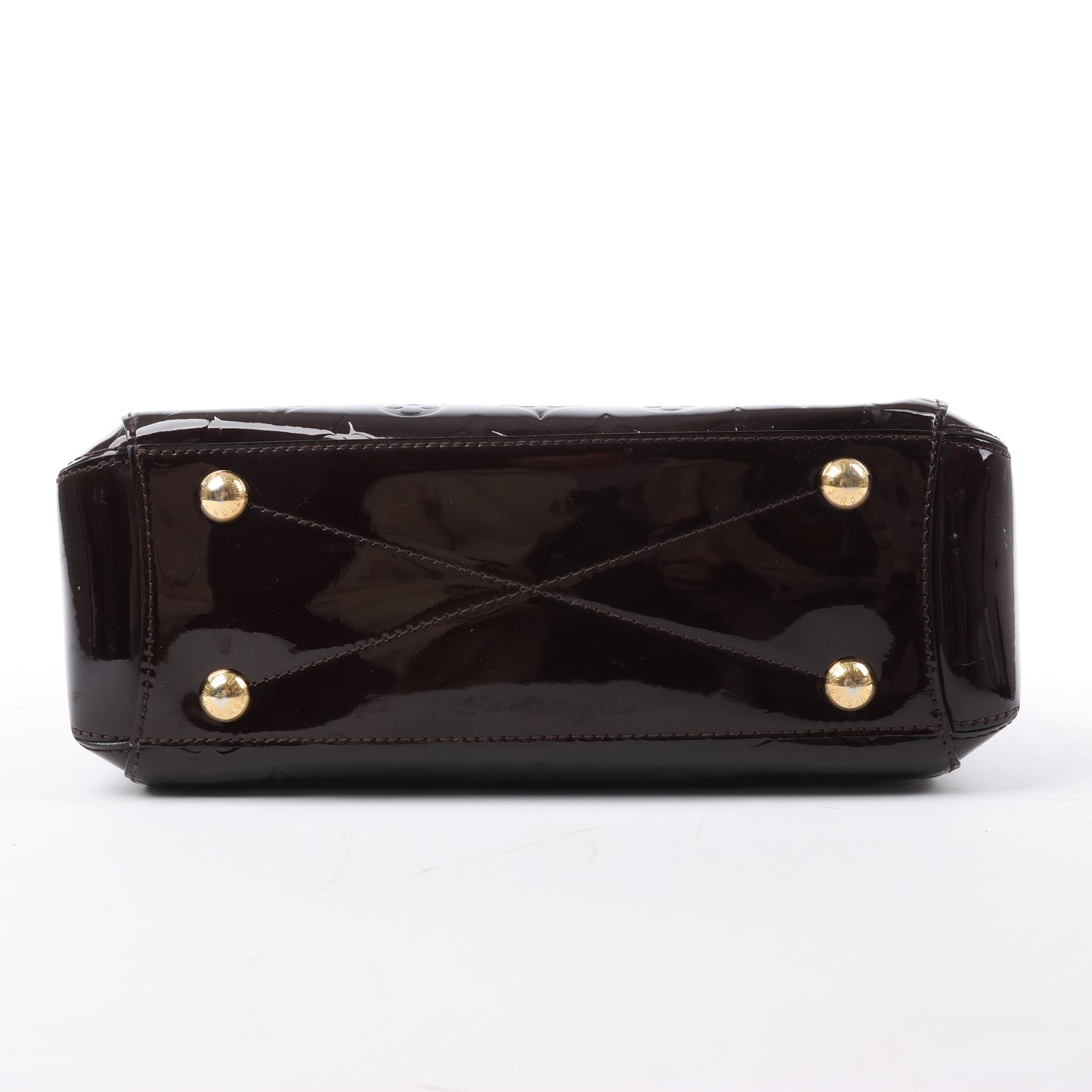 Louis Vuitton Vernis Montaigne BB 2Way Handbag in Amarante M50403