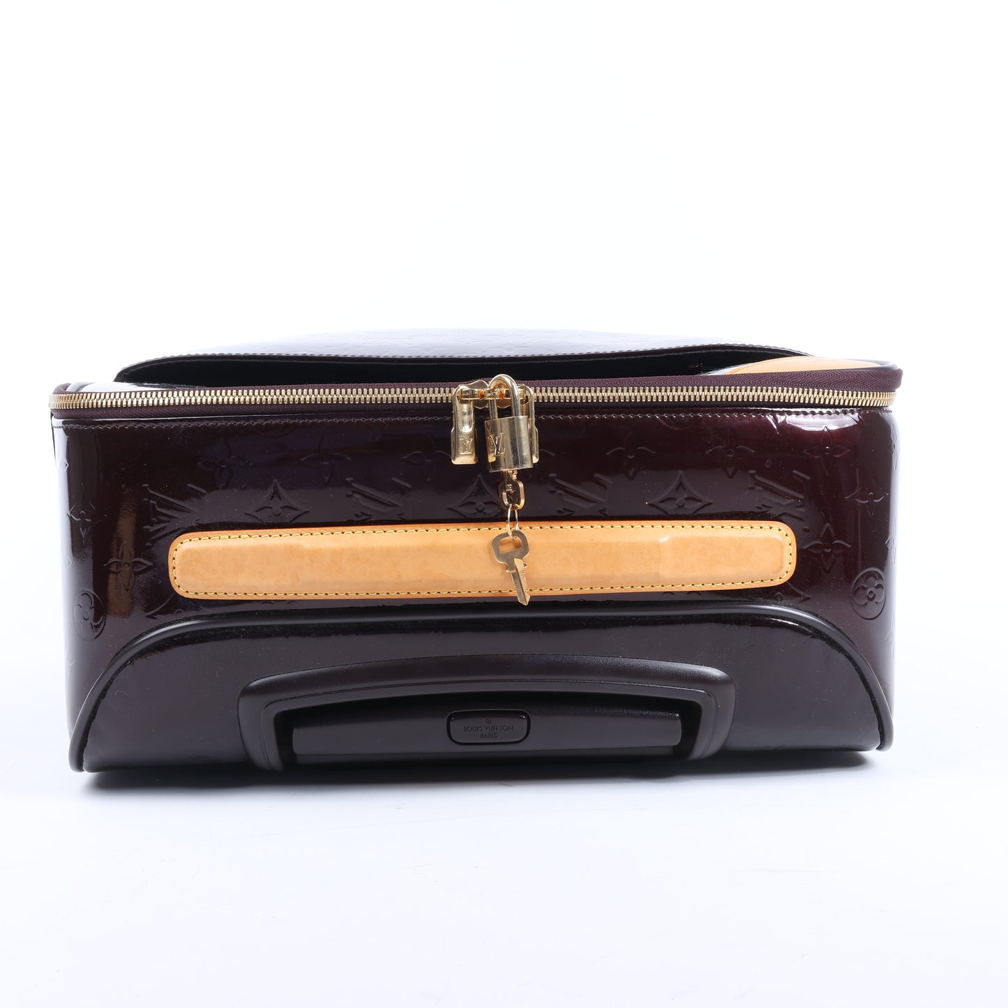 Louis Vuitton Vernis Suitcase Pegase 45 Travel Bag in Amarante M91277