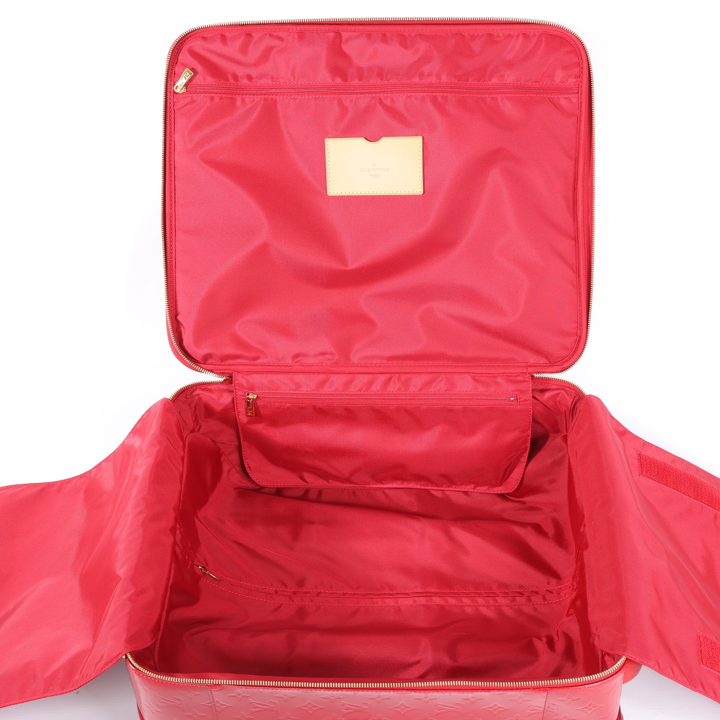 Louis Vuitton Vernis Suitcase Pegase 45 Travel Bag in Red M91278