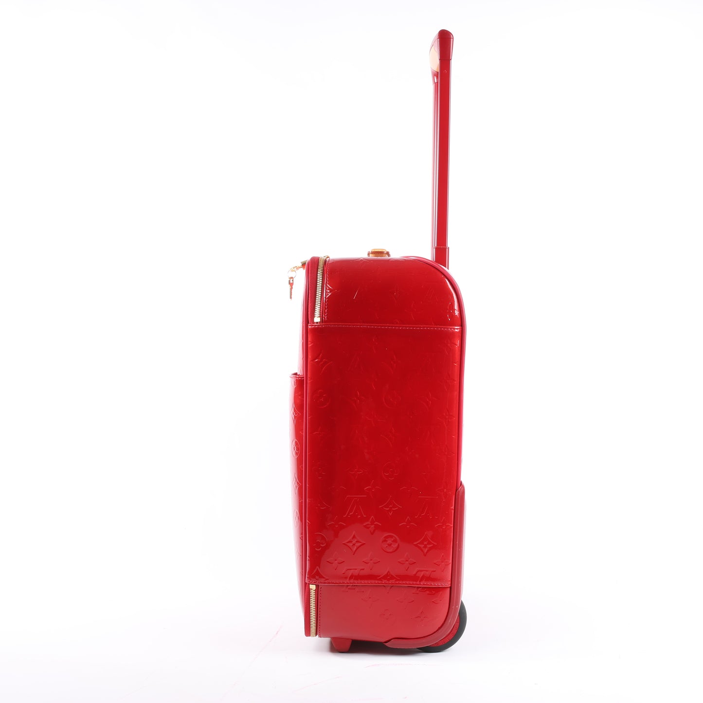 Louis Vuitton Vernis Suitcase Pegase 45 Travel Bag in Red M91278