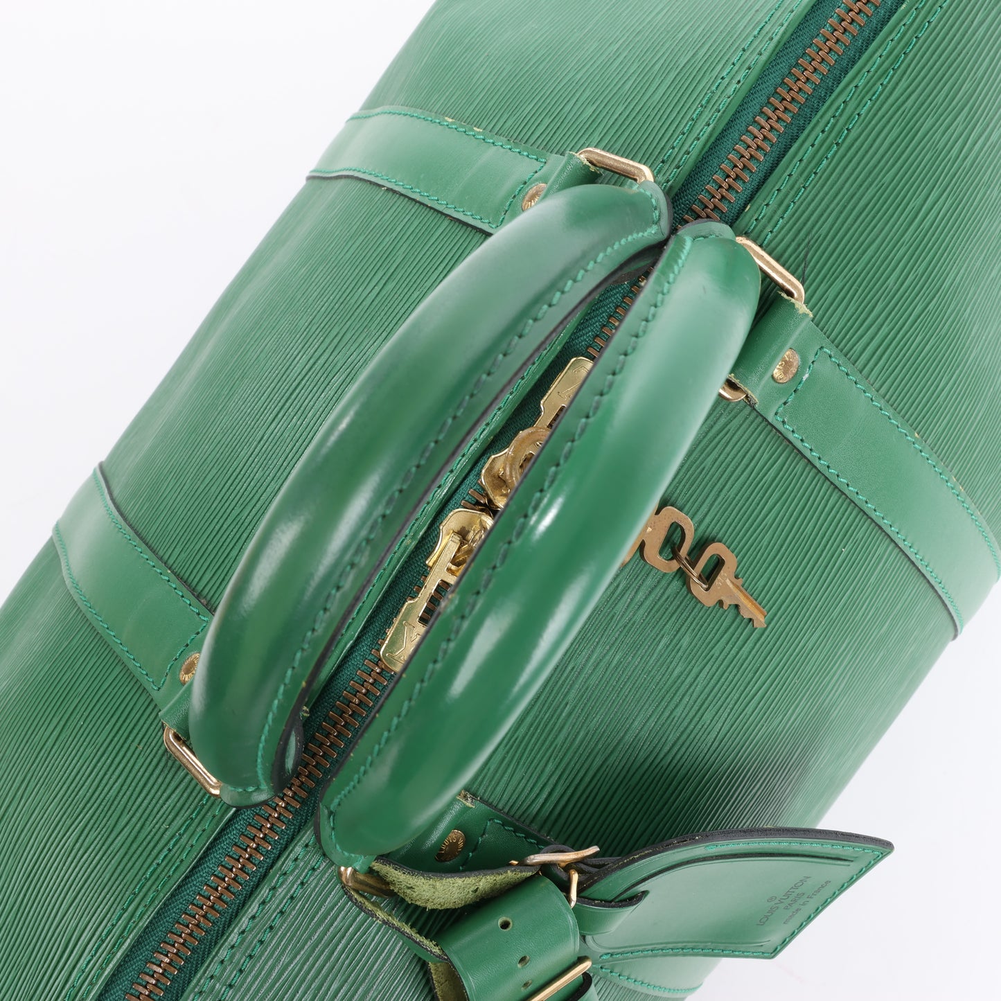 Louis Vuitton Epi Leather Keepall 50 Travel Bag in Green M42964