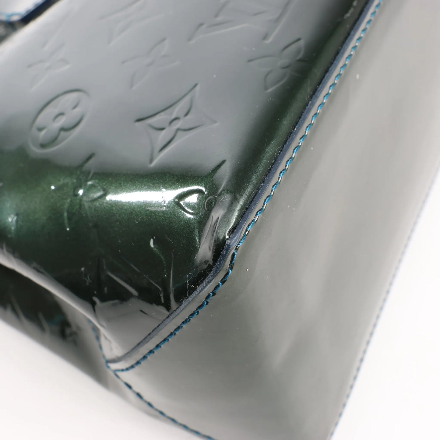 Louis Vuitton Monogram Vernis Wilshire PM Handbag in Green M93684