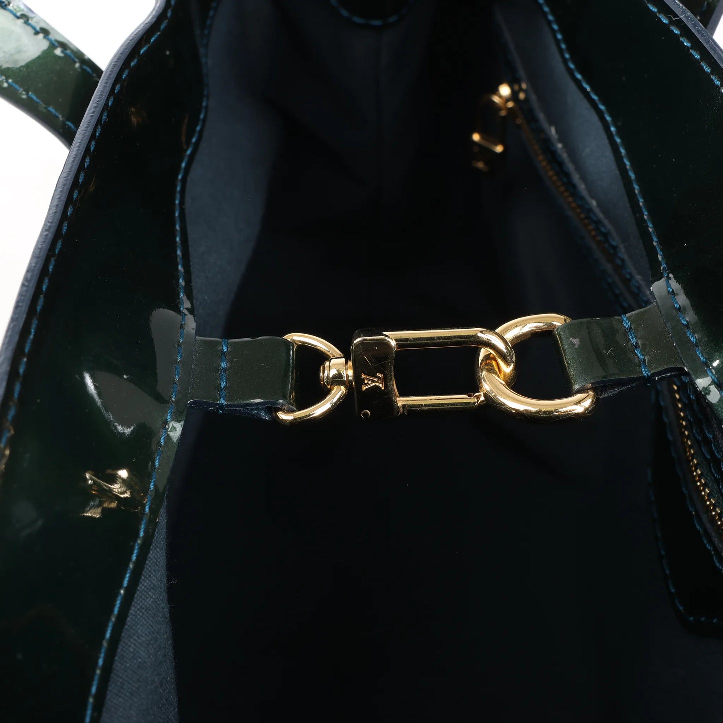 Louis Vuitton Monogram Vernis Wilshire PM Handbag in Green M93684