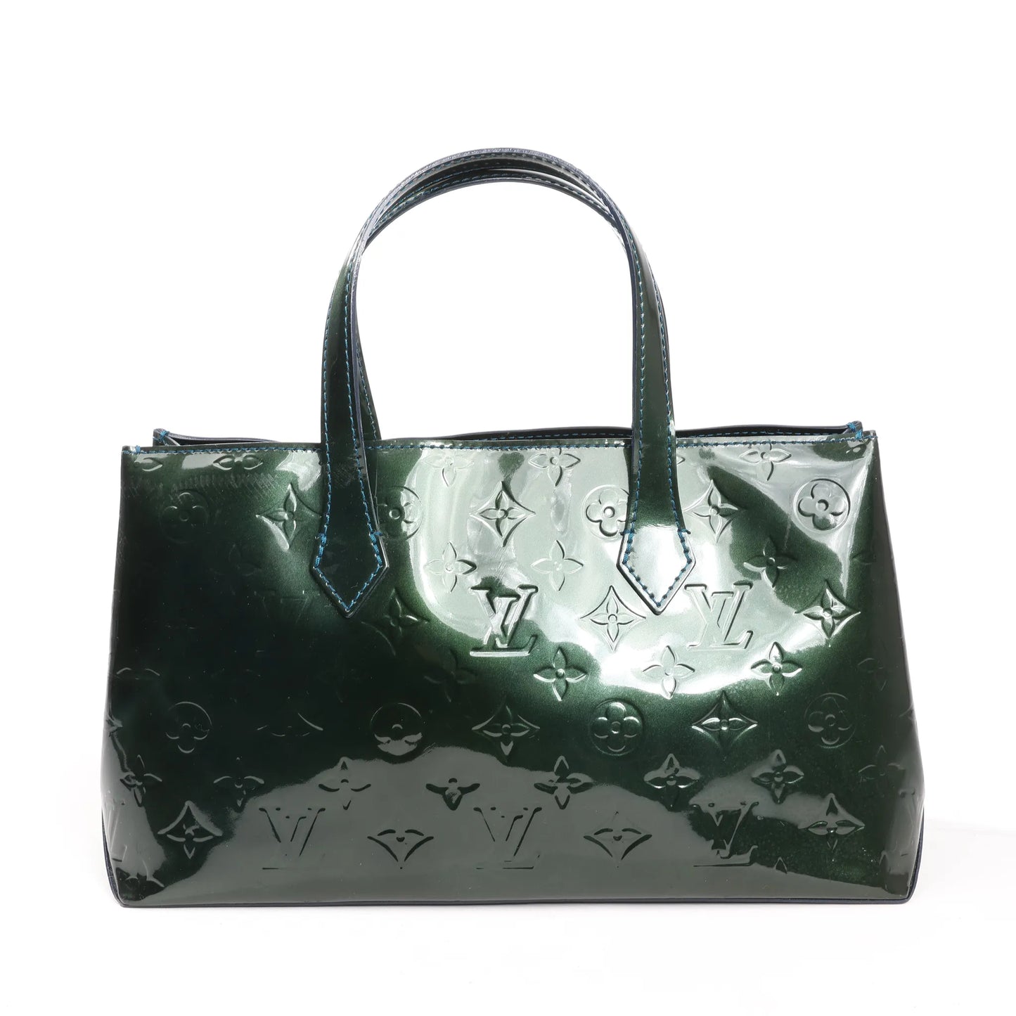 Louis Vuitton Monogram Vernis Wilshire PM Handbag in Green M93684