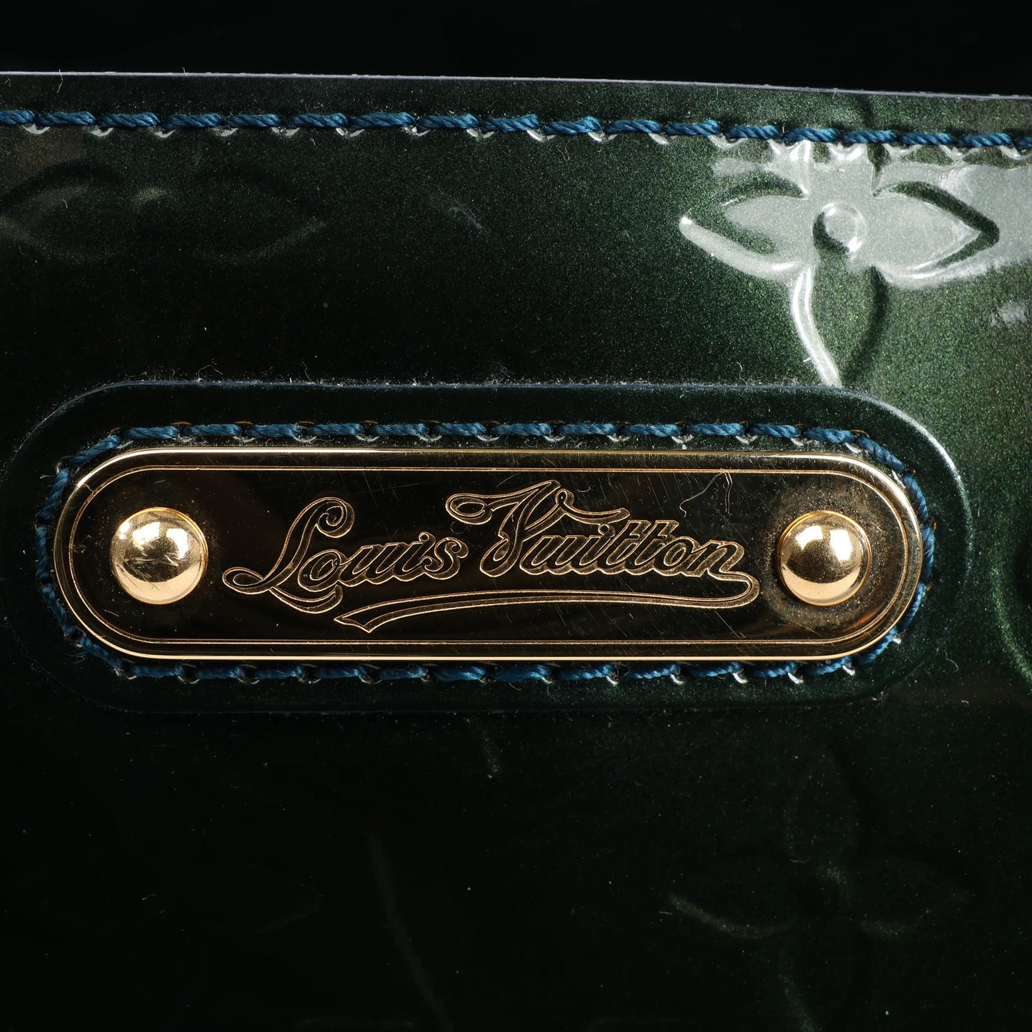Louis Vuitton Monogram Vernis Wilshire PM Handbag in Green M93684