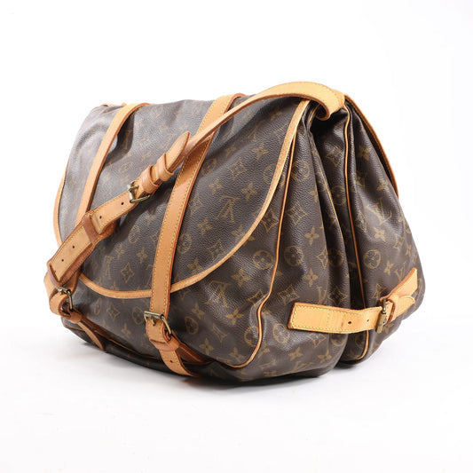 Sac bandoulière Louis Vuitton Saumur 43 en toile Monogram M42252