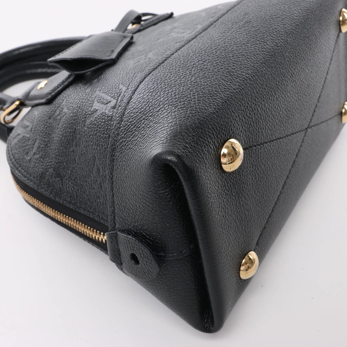 Louis Vuitton Monogram Empreinte Alma BB 2Way Handbag in Black M44829