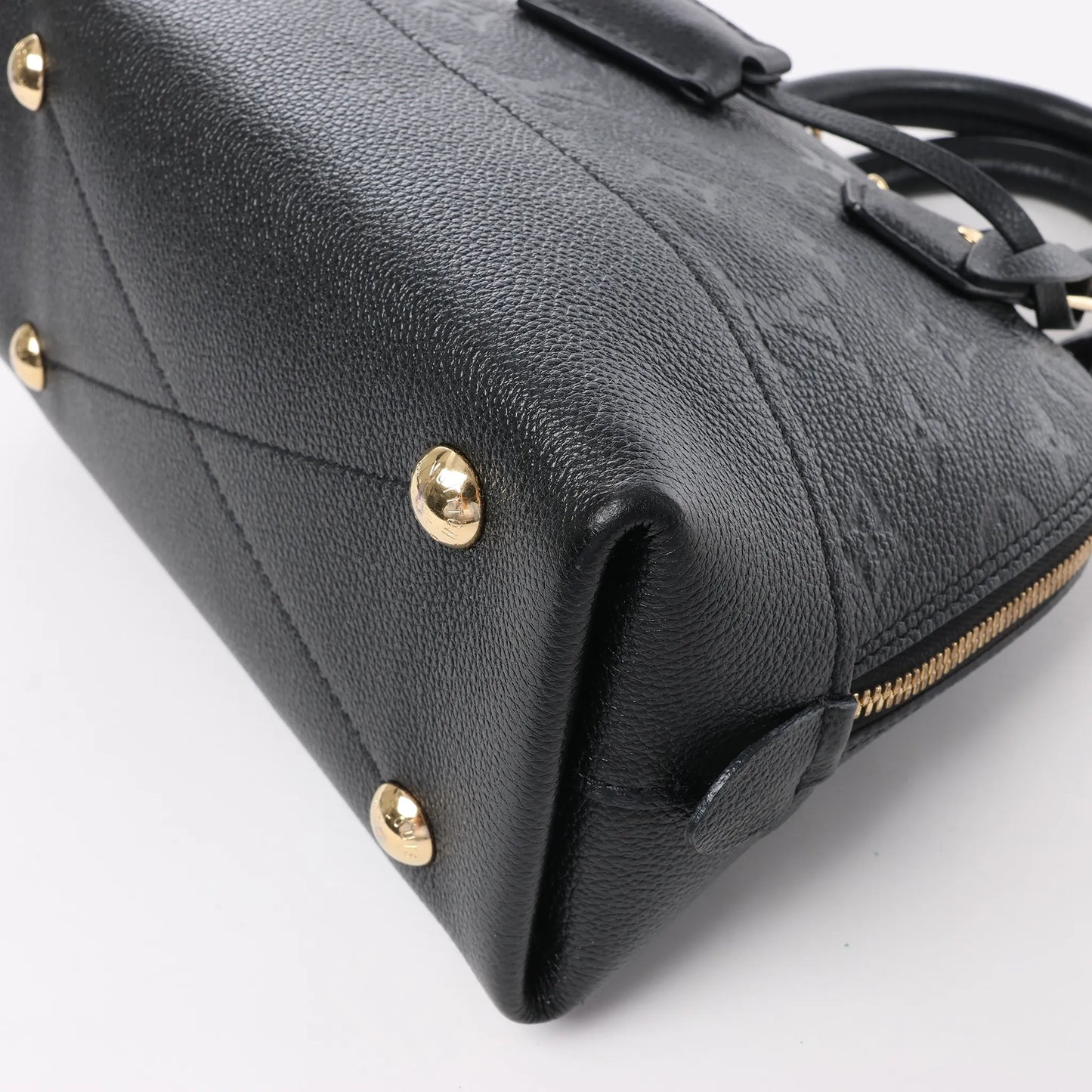 Louis Vuitton Monogram Empreinte Alma BB 2Way Handbag in Black M44829
