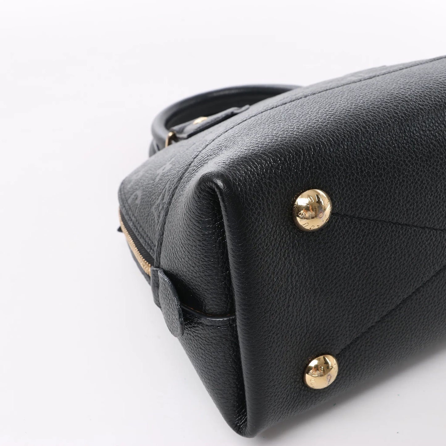 Louis Vuitton Monogram Empreinte Alma BB 2Way Handbag in Black M44829