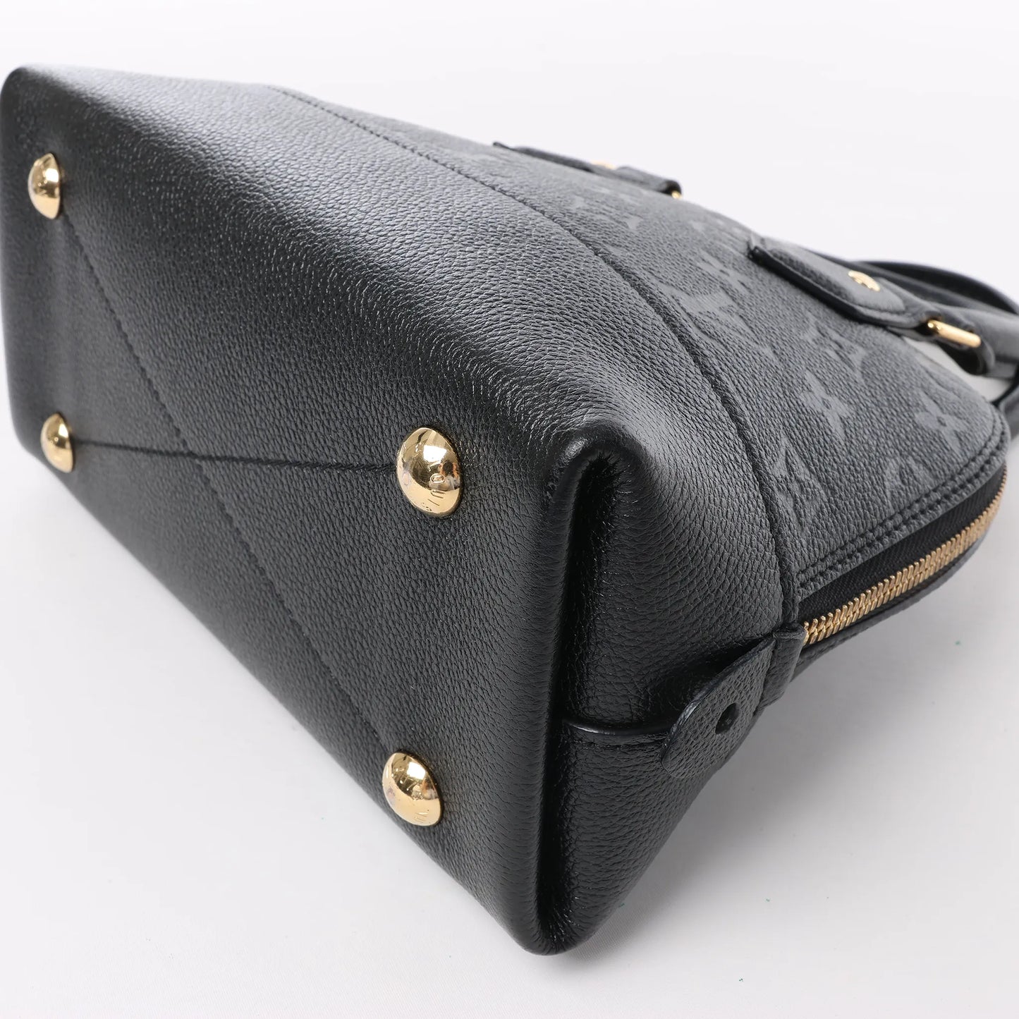 Louis Vuitton Monogram Empreinte Alma BB 2Way Handbag in Black M44829