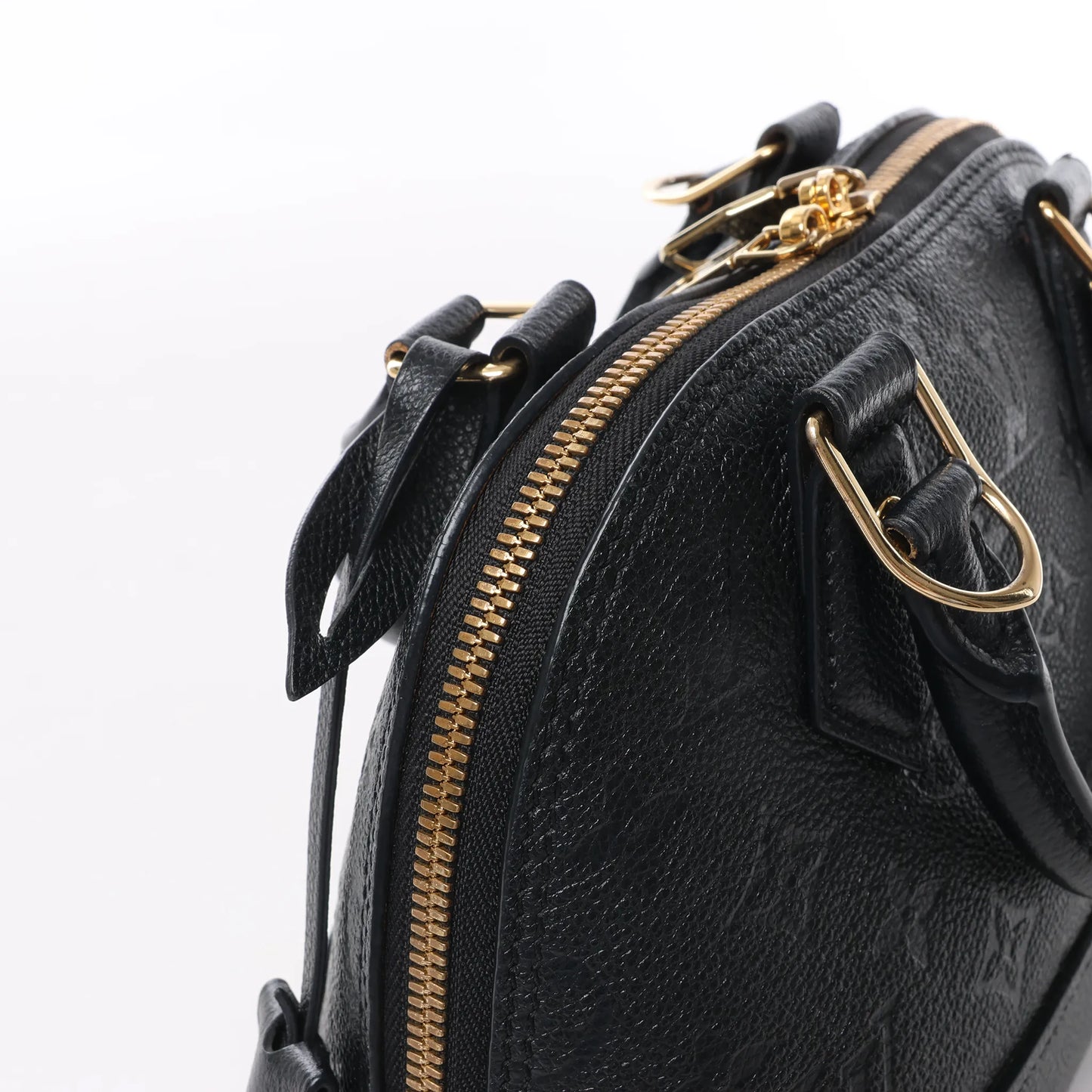 Louis Vuitton Monogram Empreinte Alma BB 2Way Handbag in Black M44829