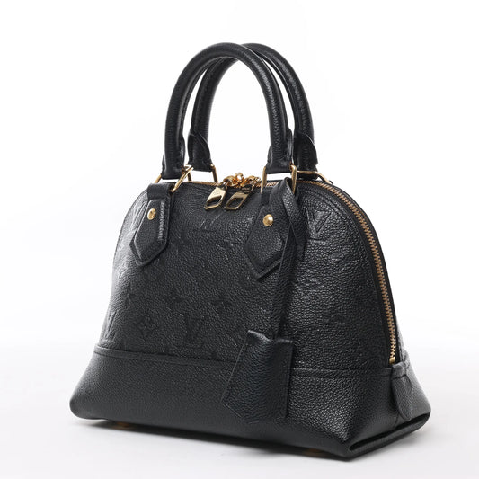 Louis Vuitton Monogram Empreinte Alma BB 2Way Handbag in Black M44829