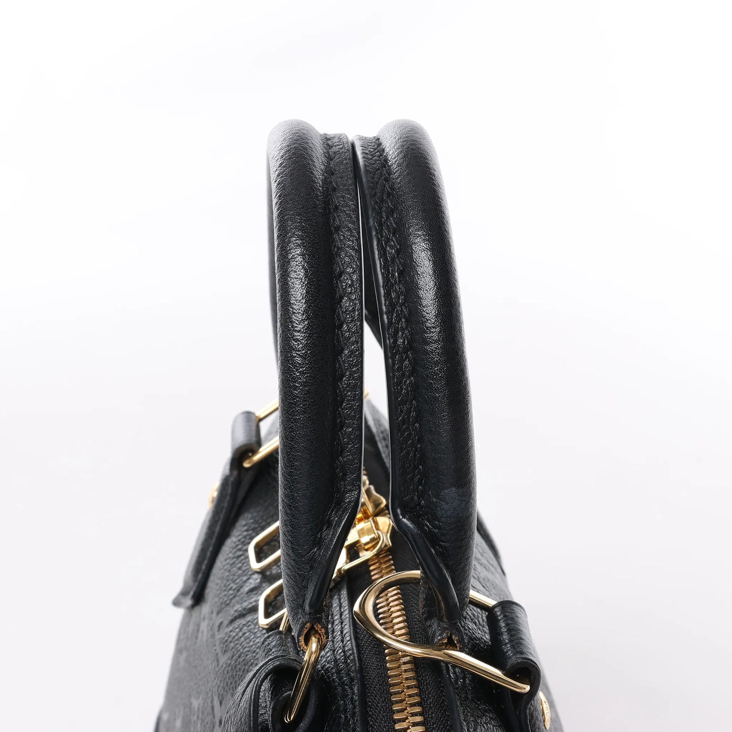 Louis Vuitton Monogram Empreinte Alma BB 2Way Handbag in Black M44829