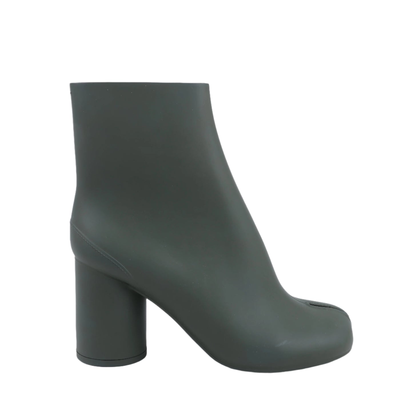 Maison Margiela TABI 22SS Rubber Boots Size 38 in Khaki S38WU0378