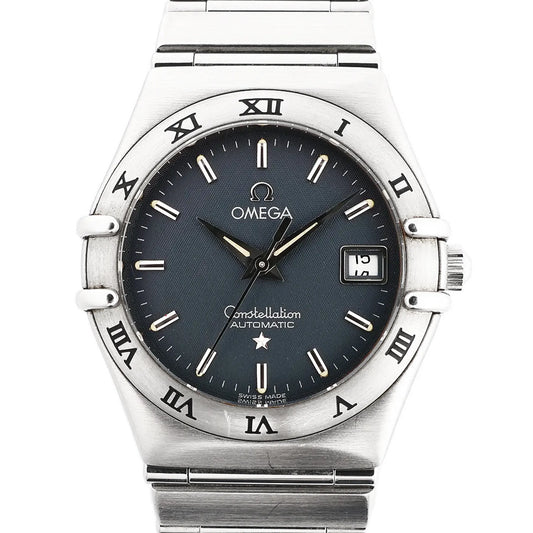 Omega Constellation 1592.40.00 SS x SS AT Watch with Blue Dial