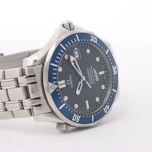 Omega Seamaster 007 James Bond model 2537.80 80429816 03859/10007 SS AT Blue-Face Watch
