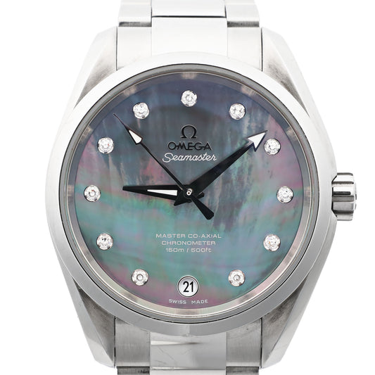 Omega Seamaster Aquaterra 231.10.39.21.57.001 87257832 SS AT Blue-Shell-Face Watch