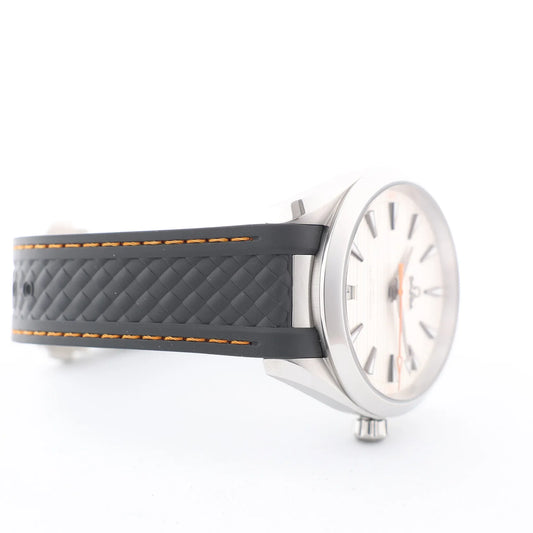 Omega Seamaster Aqua Terra Co-Axial 220.12.41.21.02.002 SS & Rubber AT Silver Dial Watch