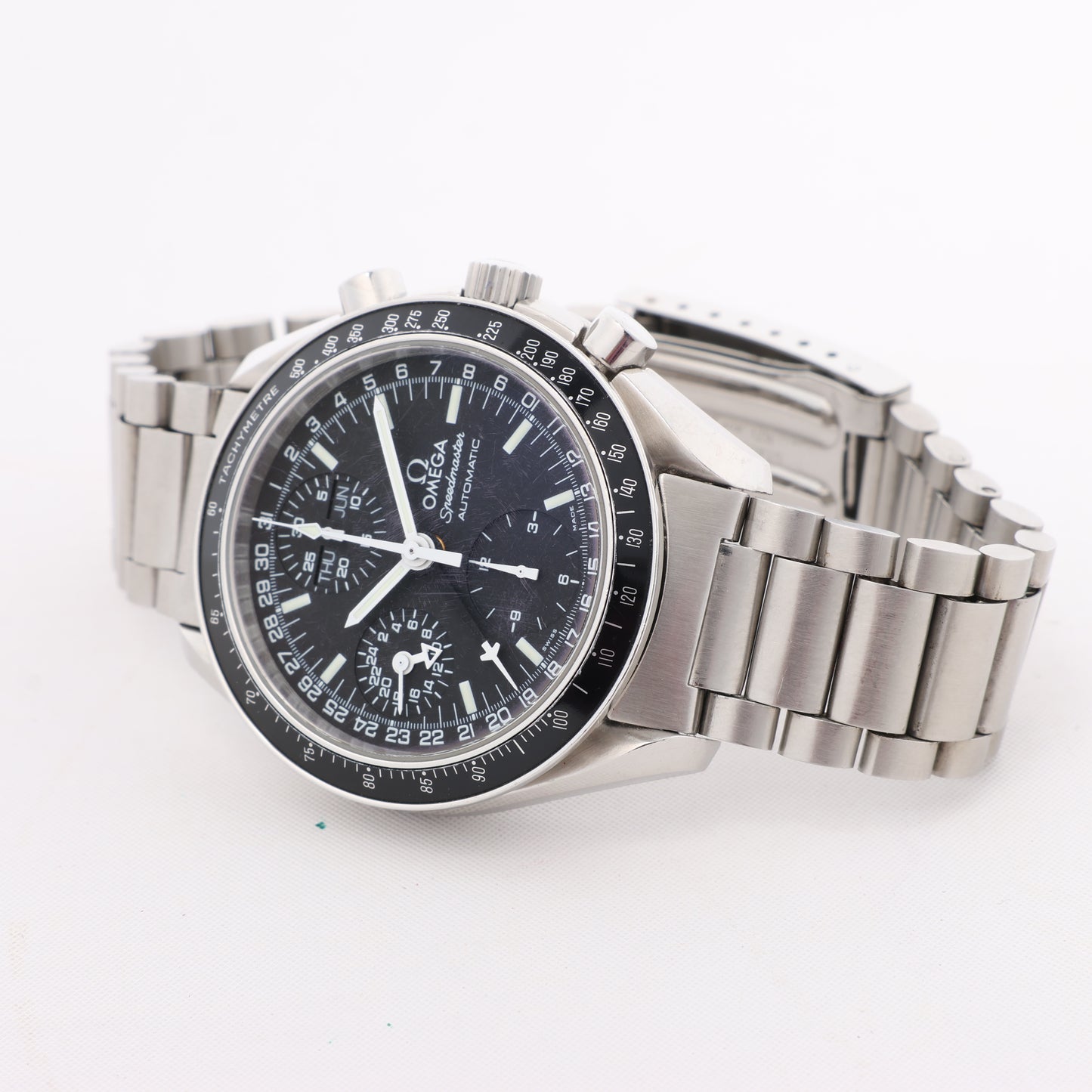 Montre Omega Speedmaster 3520.50 55660822 SS SS AT à cadran noir