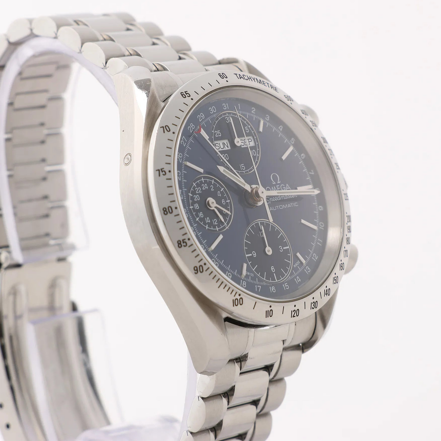 Omega Speedmaster 3521.80 55925519 SS SS AT Navy Blue Dial Watch
