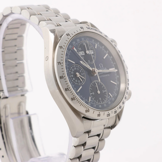 Omega Speedmaster 3521.80 55925519 SS SS AT Uhr mit marineblauem Zifferblatt